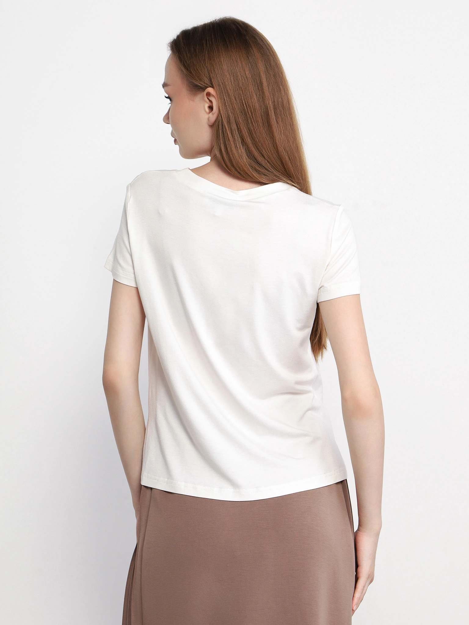 Футболка прямого кроя с принтом